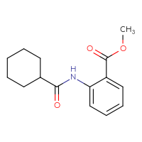 Chemical structure of methyl 2-cyclohexaneamidobenzoate - CSSB00020585419