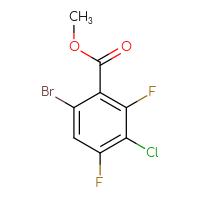 Chemical structure of methyl 6-bromo-3-chloro-2,4-difluorobenzoate - CSSB00021123853