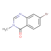 Chemical structure of 7-bromo-3-methyl-3,4-dihydroquinazolin-4-one - CSSB00000692140