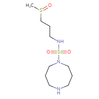 Chemical structure of N-(3-methanesulfinylpropyl)-1,5-diazocane-1-sulfonamide - CSMB20690601470
