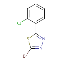 Chemical structure of 2-bromo-5-(2-chlorophenyl)-1,3,4-thiadiazole - CSSB00011858667