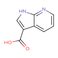 Chemical structure of 1H-pyrrolo[2,3-b]pyridine-3-carboxylic acid - CSSB00000743123