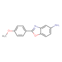 Chemical structure of 2-(4-methoxyphenyl)-1,3-benzoxazol-5-amine - CSSB00000595947