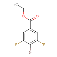 Chemical structure of ethyl 4-bromo-3,5-difluorobenzoate - CSSB00015718343