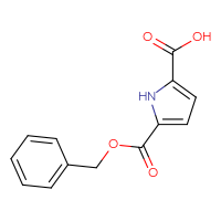 Chemical structure of 5-[(benzyloxy)carbonyl]-1H-pyrrole-2-carboxylic acid - CSSB00010985884