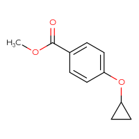 Chemical structure of methyl 4-cyclopropoxybenzoate - CSSB00012179572