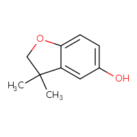 Chemical structure of 3,3-dimethyl-2,3-dihydro-1-benzofuran-5-ol - CSSB00010662052
