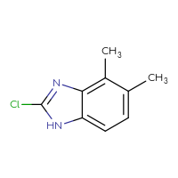 Chemical structure of 2-chloro-4,5-dimethyl-1H-1,3-benzodiazole - CSSB00011998700