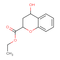 Chemical structure of ethyl 4-hydroxy-3,4-dihydro-2H-1-benzopyran-2-carboxylate - CSSB00052250310