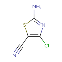 Chemical structure of 2-amino-4-chloro-1,3-thiazole-5-carbonitrile - CSSB00000719947