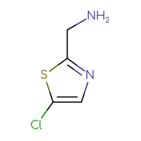 Chemical structure of 1-(5-chloro-1,3-thiazol-2-yl)methanamine - CSSB00012184516