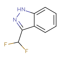Chemical structure of 3-(difluoromethyl)-1H-indazole - CSSB00015489806