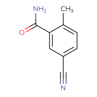 Chemical structure of 5-cyano-2-methylbenzamide - CSSB00009857401