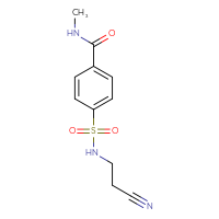 Chemical structure of 4-[(2-cyanoethyl)sulfamoyl]-N-methylbenzamide - CSSB00026906919