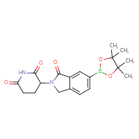 Chemical structure of 3-[1-oxo-6-(4,4,5,5-tetramethyl-1,3,2-dioxaborolan-2-yl)-2,3-dihydro-1H-isoindol-2-yl]piperidine-2,6-dione - CSSB03437854222