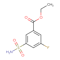 Chemical structure of ethyl 3-fluoro-5-sulfamoylbenzoate - CSSB00005794038
