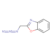 Chemical structure of 2-(azidomethyl)-1,3-benzoxazole - CSSB00000692918