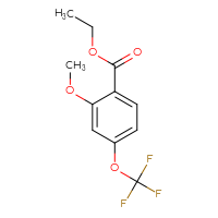 Chemical structure of ethyl 2-methoxy-4-(trifluoromethoxy)benzoate - CSSB00161167125