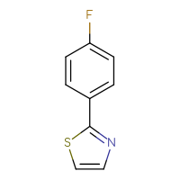 Chemical structure of 2-(4-fluorophenyl)-1,3-thiazole - CSSB00012185036