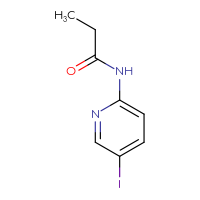 Chemical structure of N-(5-iodopyridin-2-yl)propanamide - CSSB00000243765
