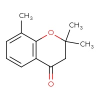Chemical structure of 2,2,8-trimethyl-3,4-dihydro-2H-1-benzopyran-4-one - CSSB00012132652