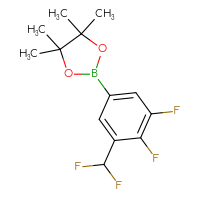 Chemical structure of 2-[3-(difluoromethyl)-4,5-difluorophenyl]-4,4,5,5-tetramethyl-1,3,2-dioxaborolane - CSSB00102420450