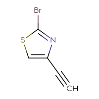 Chemical structure of 2-bromo-4-ethynyl-1,3-thiazole - CSSB00013280211