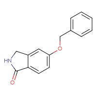 Chemical structure of 5-(benzyloxy)-2,3-dihydro-1H-isoindol-1-one - CSSB00135391416