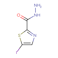 Chemical structure of 5-iodo-1,3-thiazole-2-carbohydrazide - CSSB00016232930