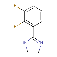 Chemical structure of 2-(2,3-difluorophenyl)-1H-imidazole - CSSB00000089370