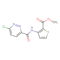 Chemical structure of methyl 3-(6-chloropyridazine-3-amido)thiophene-2-carboxylate - CSSB00003127304