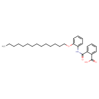Chemical structure of 2-{[2-(tetradecyloxy)phenyl]carbamoyl}benzoic acid - CSSB00159258846
