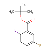 Chemical structure of tert-butyl 5-fluoro-2-iodobenzoate - CSSB06358888793