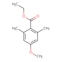 Chemical structure of ethyl 4-methoxy-2,6-dimethylbenzoate - CSSB00010233905