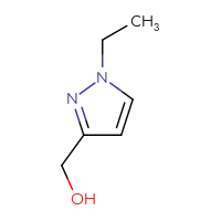 Chemical structure of (1-ethyl-1H-pyrazol-3-yl)methanol - CSSB00000090013
