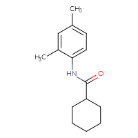 Chemical structure of N-(2,4-dimethylphenyl)cyclohexanecarboxamide - CSSB00026301946