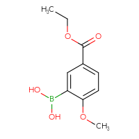 Chemical structure of [5-(ethoxycarbonyl)-2-methoxyphenyl]boronic acid - CSSB00000069531