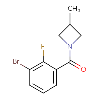 Chemical structure of 1-(3-bromo-2-fluorobenzoyl)-3-methylazetidine - CSSB00022635801