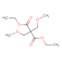 Chemical structure of 1,3-diethyl 2,2-bis(methoxymethyl)propanedioate - CSSB20620698846