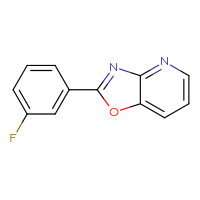 Chemical structure of 2-(3-fluorophenyl)-[1,3]oxazolo[4,5-b]pyridine - CSSB00000019426