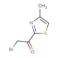 Chemical structure of 2-bromo-1-(4-methyl-1,3-thiazol-2-yl)ethan-1-one - CSSB00010201719