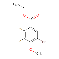 Chemical structure of ethyl 5-bromo-2,3-difluoro-4-methoxybenzoate - CSSB00049560589