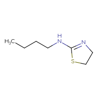 Chemical structure of N-butyl-4,5-dihydro-1,3-thiazol-2-amine - CSSB00000182768
