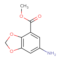 Chemical structure of methyl 6-amino-2H-1,3-benzodioxole-4-carboxylate - CSSB00009957637