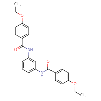 Chemical structure of 4-ethoxy-N-[3-(4-ethoxybenzamido)phenyl]benzamide - CSSB00048994927