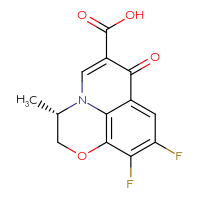 Chemical structure of (2S)-6,7-difluoro-2-methyl-10-oxo-4-oxa-1-azatricyclo[7.3.1.0⁵,¹³]trideca-5(13),6,8,11-tetraene-11-carboxylic acid - CSSB00016988625