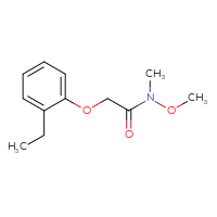 Chemical structure of 2-(2-ethylphenoxy)-N-methoxy-N-methylacetamide - CSSB00103340915