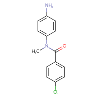 Chemical structure of N-(4-aminophenyl)-4-chloro-N-methylbenzamide - CSSB00000665270