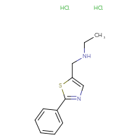 Chemical structure of ethyl[(2-phenyl-1,3-thiazol-5-yl)methyl]amine dihydrochloride - CSSB00025725478
