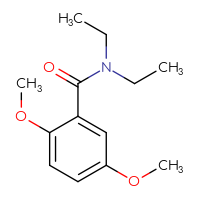 Chemical structure of N,N-diethyl-2,5-dimethoxybenzamide - CSSB00000591742